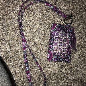 Vera Bradley Id Case and Lanyard